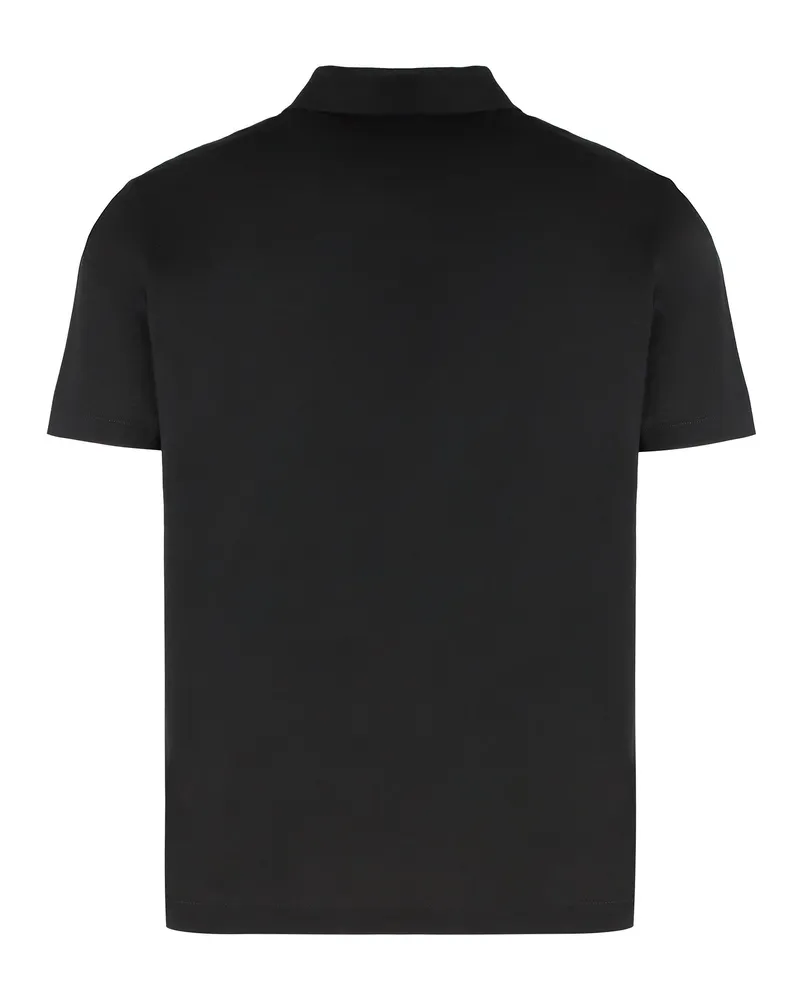Paul & Shark Men's Cotton-Piqué Polo Shirt Black T-shirts And Polos Black