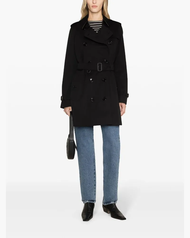 Burberry Kensington Trench Coat — Black Black
