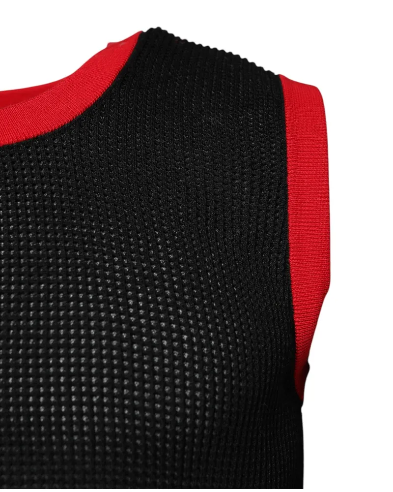 Dolce & Gabbana Slim Fit Cotton Tank Top — Black Black