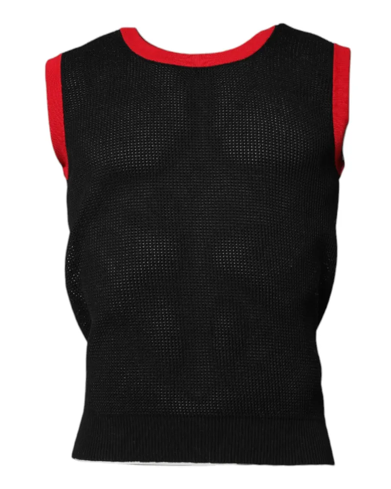 Dolce & Gabbana Slim Fit Cotton Tank Top — Black Black