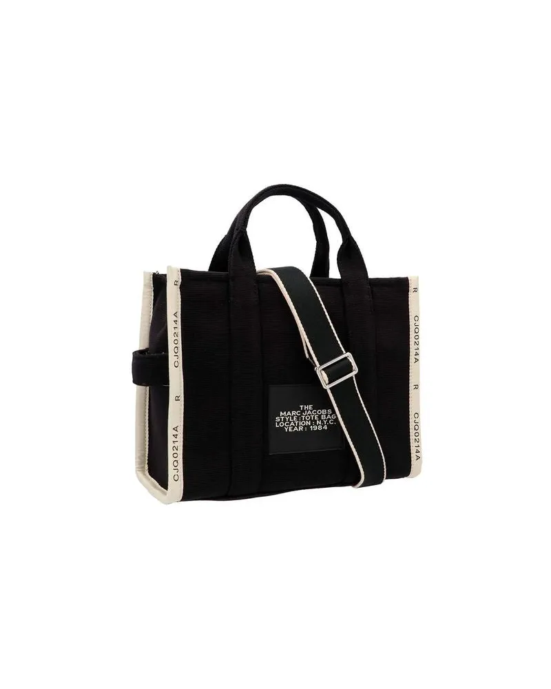 Marc Jacobs Women's Satchel Bag Black Cotton - Tote-Bags Black