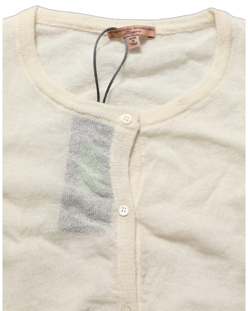 Ermanno Scervino Wool Knit Cardigan — White White