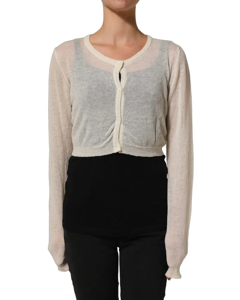 Ermanno Scervino Women's Wool Knit Cardigan White White
