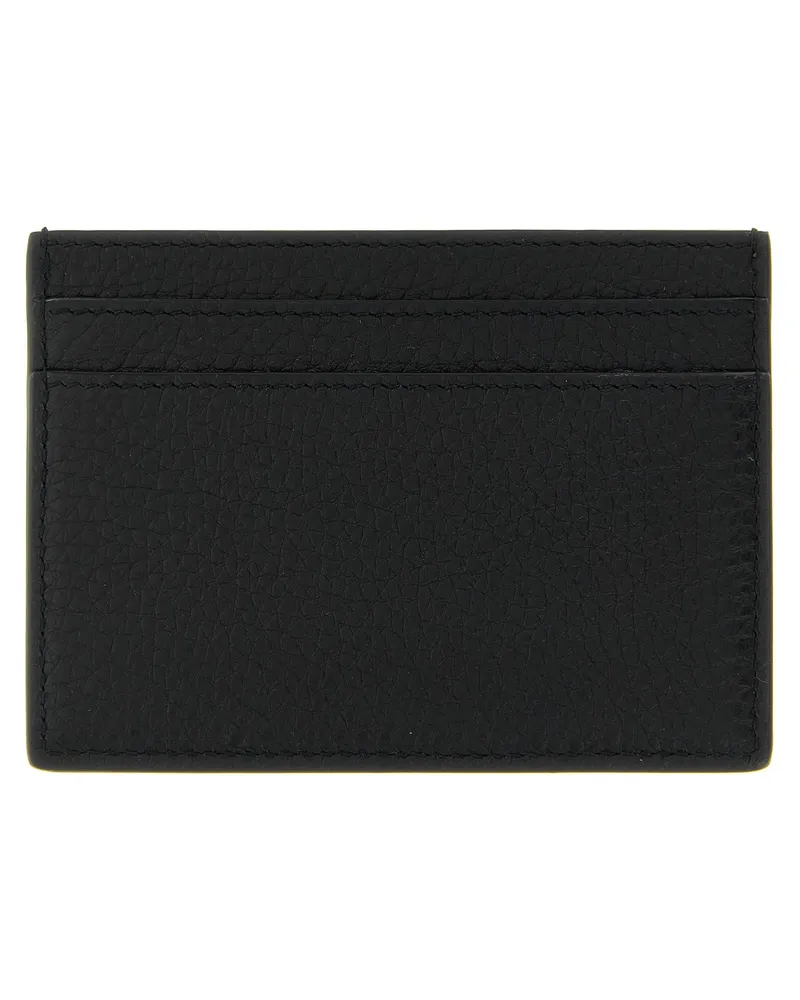 Saint Laurent Men's Black Calfskin Cardholder Accessory Black