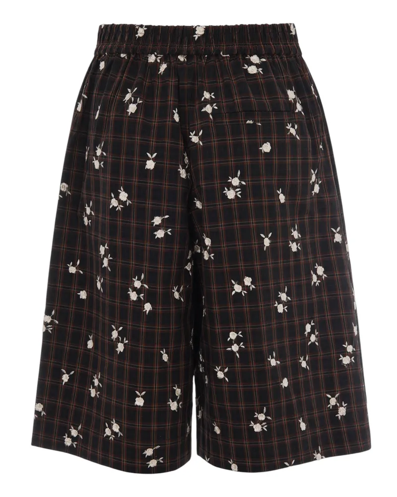 Ganni Women's Bermuda Shorts Cappuccino Organic Cotton Brown