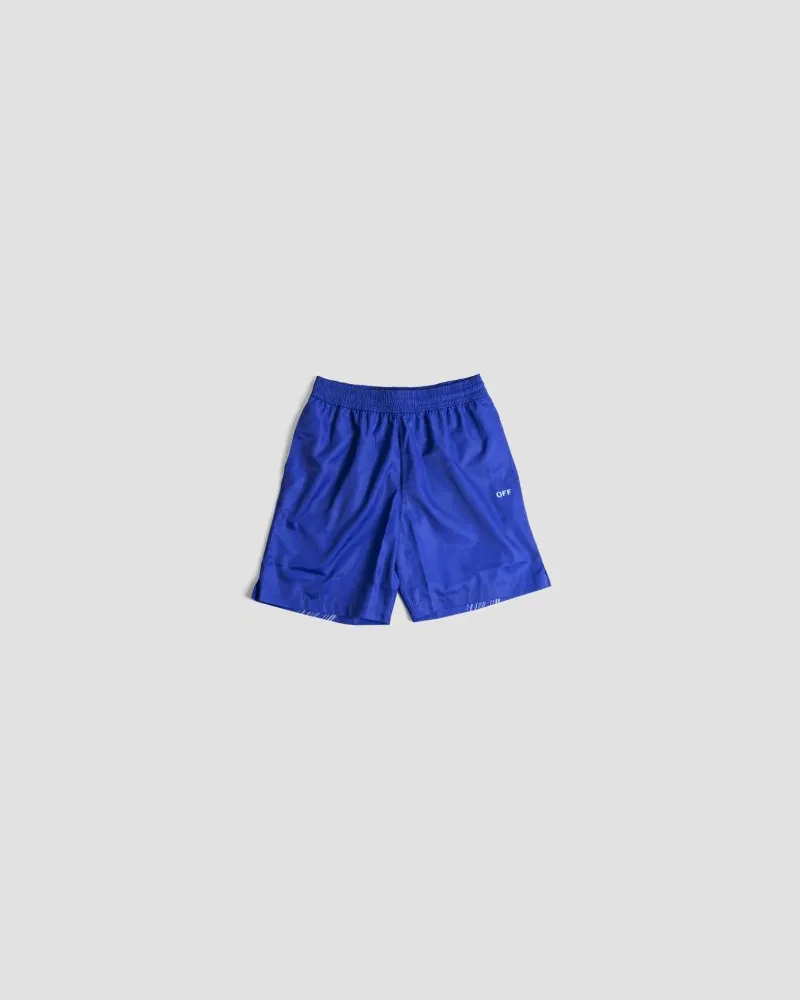 OFF-WHITE Men Surfer Swimshort Short Blue