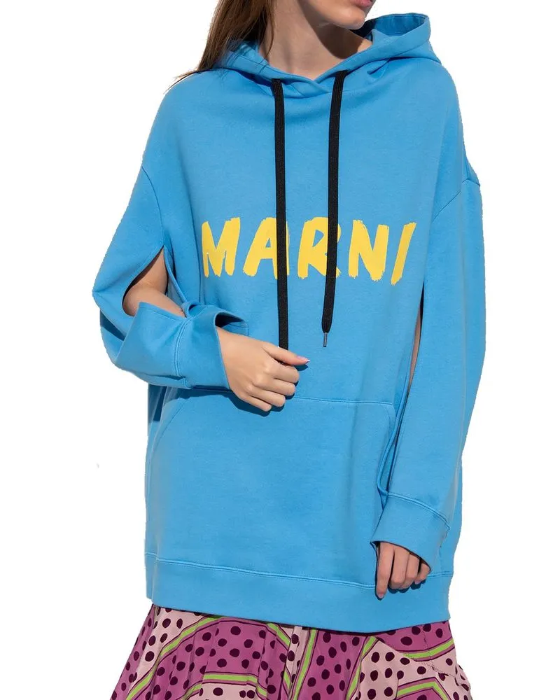 Marni Women's Blue Cotton Sweatshirt Clothing Blue