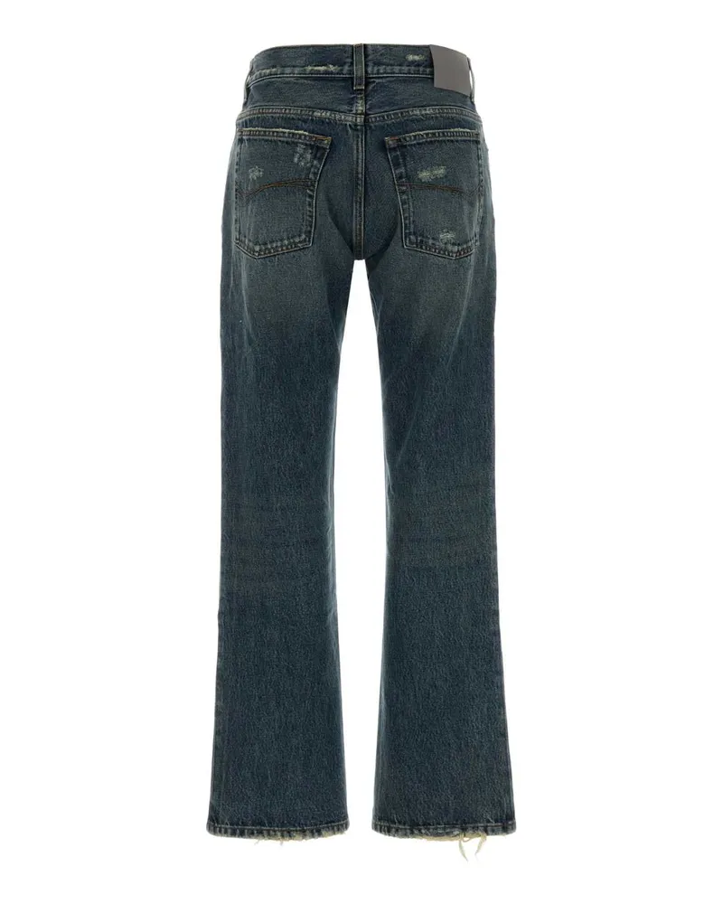 Balenciaga Women's Denim Jeans Dirtyvintageblue Exterior: Cotton Blue