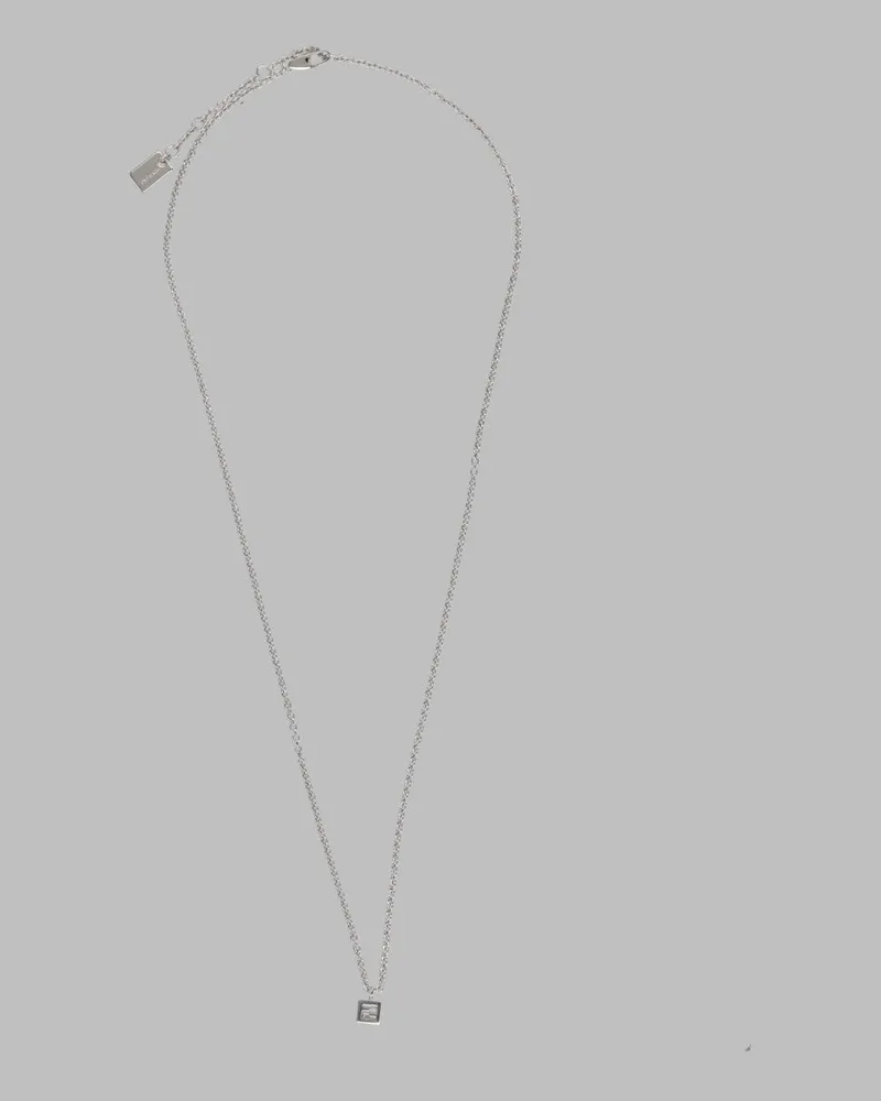 Fendi Faces Necklace — Silver Silver