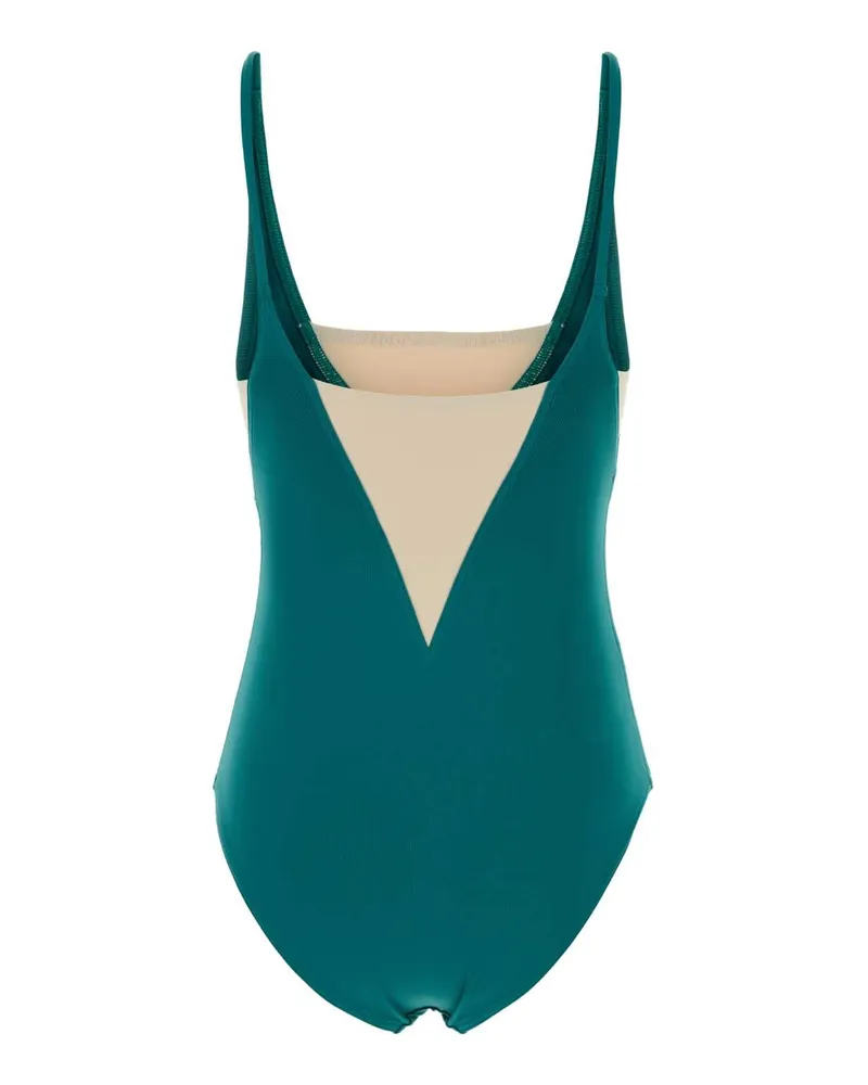 Eres Women's Teal Green Stretch Nylon Entrevue Swimsuit Persane-Percale Exterior: Elastane Costumi Da Bagno Persane/percale Swimwear Green