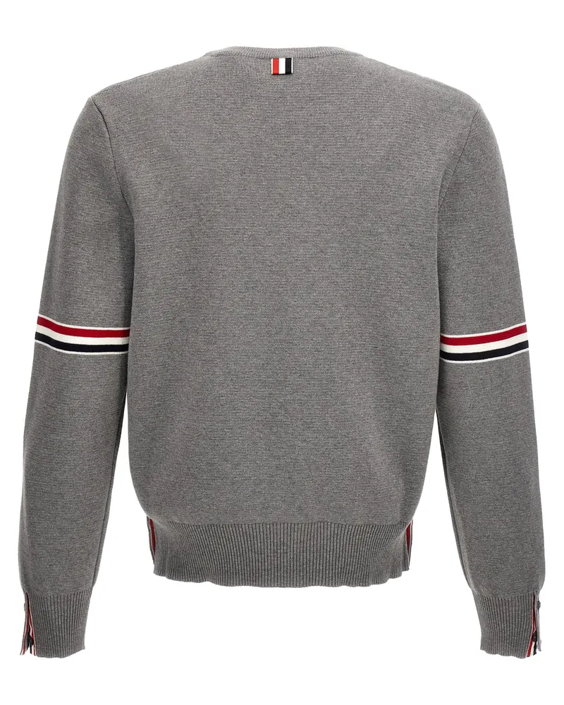 Thom Browne Men's Gray Cotton Cardigan Clothing Gray