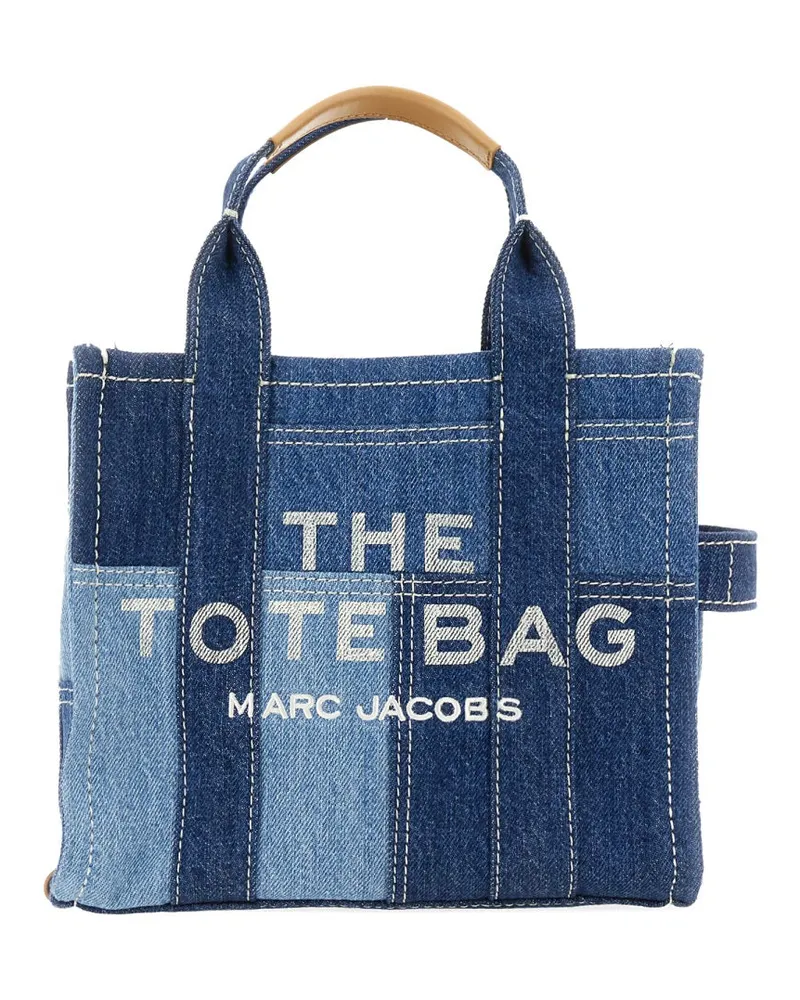 Marc Jacobs Denim Cotton Blend Tote Bag — Blue Blue