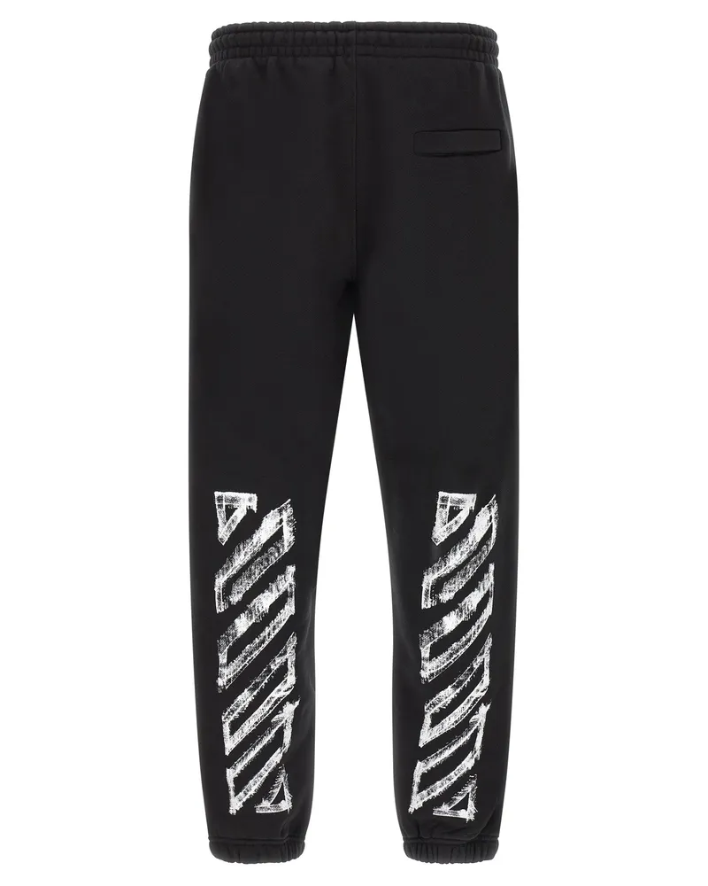 OFF-WHITE Men Black Cotton Joggers (workout Pants Black