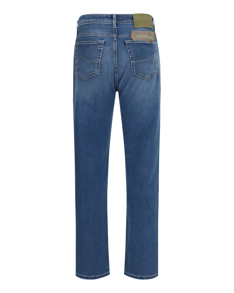 Jacob Cohën Men's Slim Fit Jeans Medium Blue Cotton; Elastane Blue