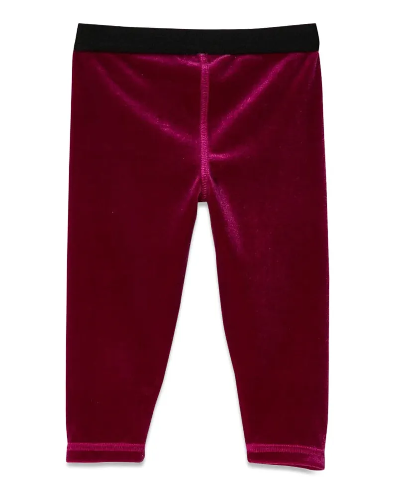 Dolce & Gabbana Stretch Polyester Leggings — Pink Pink