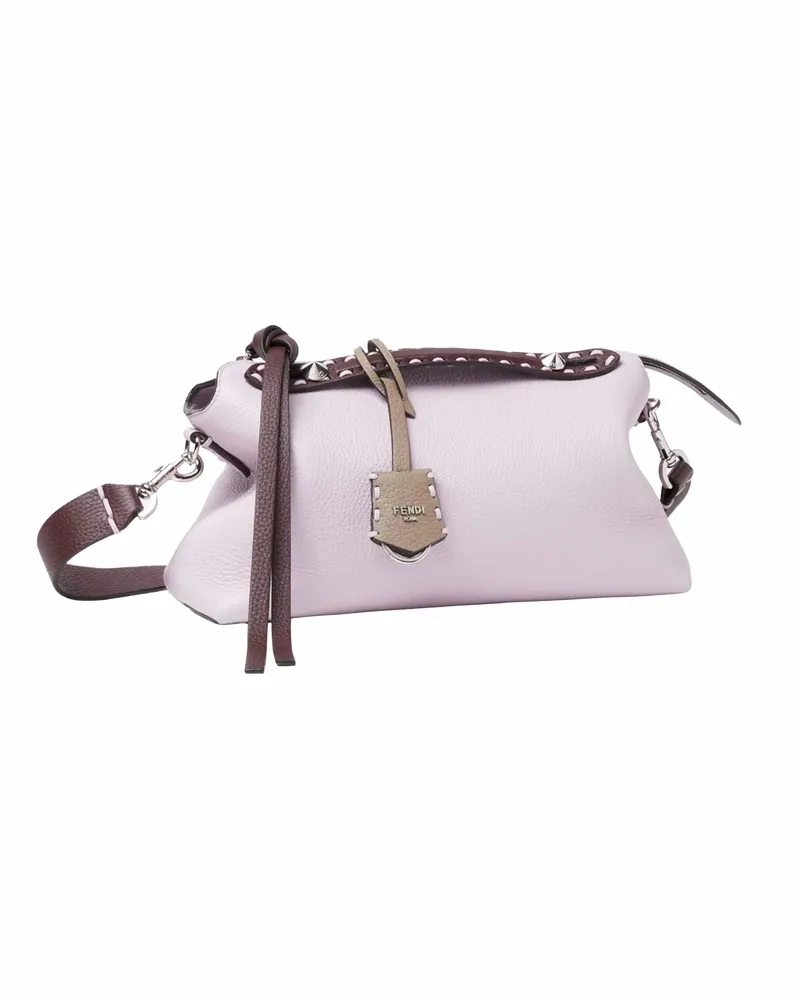 Fendi Women's Handbag By The Way Selleria Lilac Calf Leather Handbags Hand Bags Pink