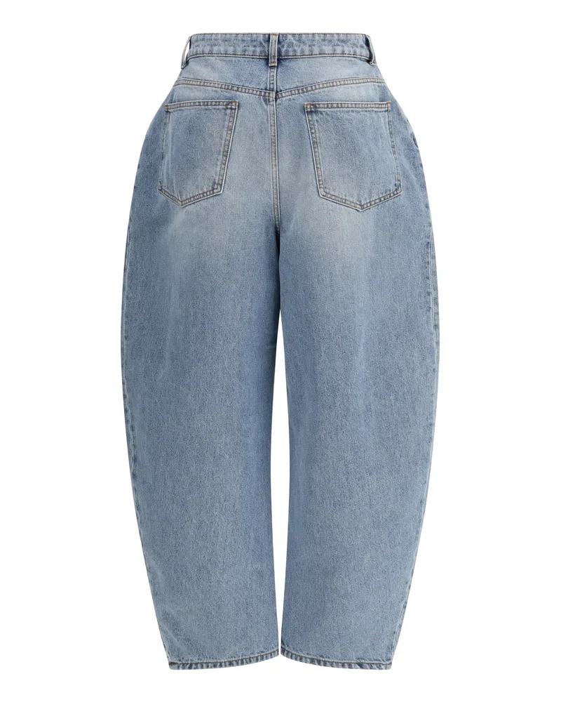 Róhe Women's Straight-Leg Jeans Classic Blue Cotton Blue