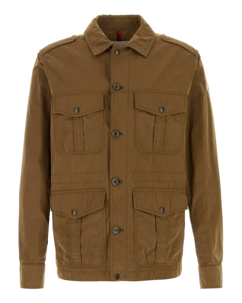 Moncler Men's Amnicon Jacket Beige Cotton Polyester Nylon Beige
