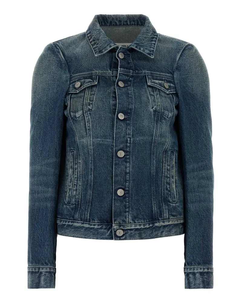 Maison Margiela Women's Cotton Denim Jacket Blue Blue