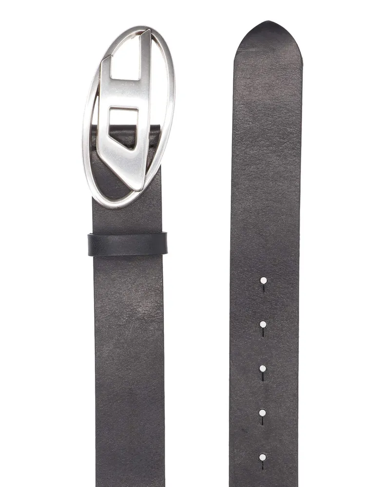 Diesel Men's Belts Black Leather Black