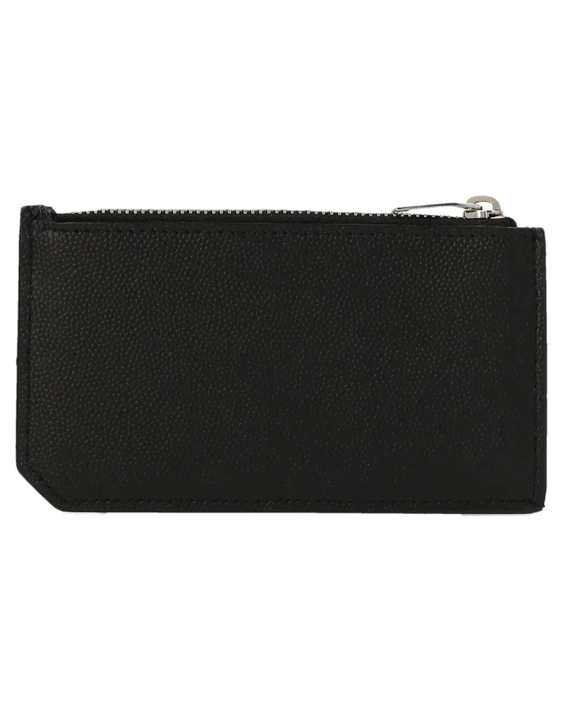 Saint Laurent Fragments Card Case — Black Black