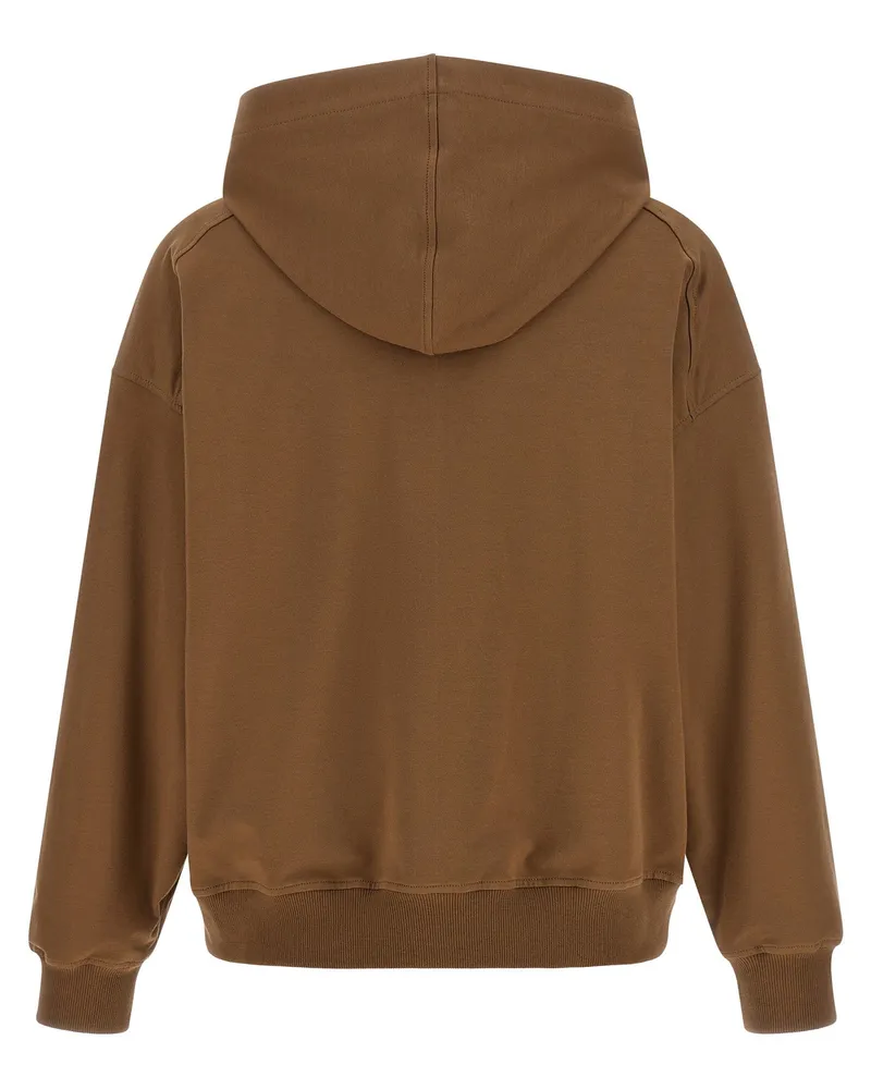 Brunello Cucinelli Lightweight Stretch Cotton Hoodie — Camel Camel