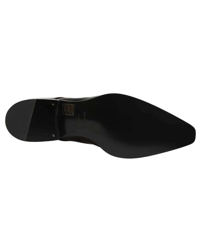 Dolce & Gabbana Women's Black Leather Lace Up Derby Dress Shoes Calf Black