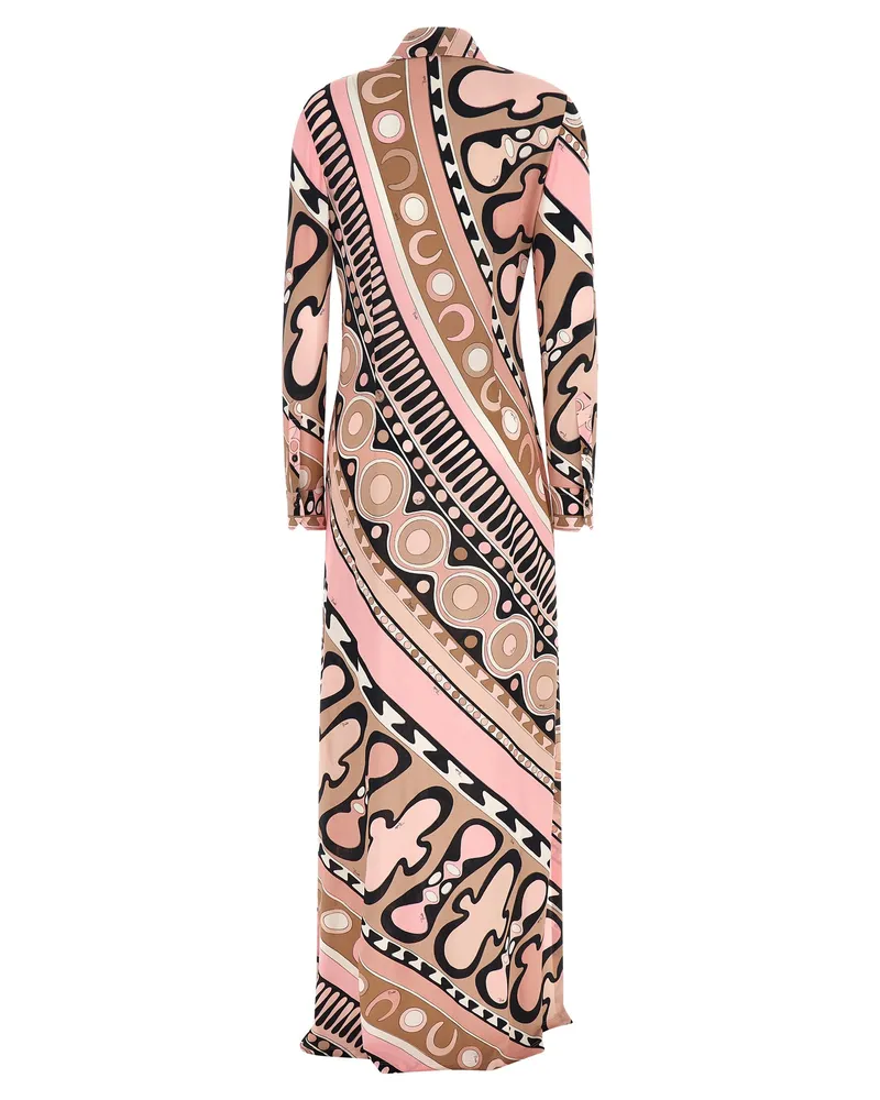 Emilio Pucci Women's Multicolor Viscose Long Dress Multicolor