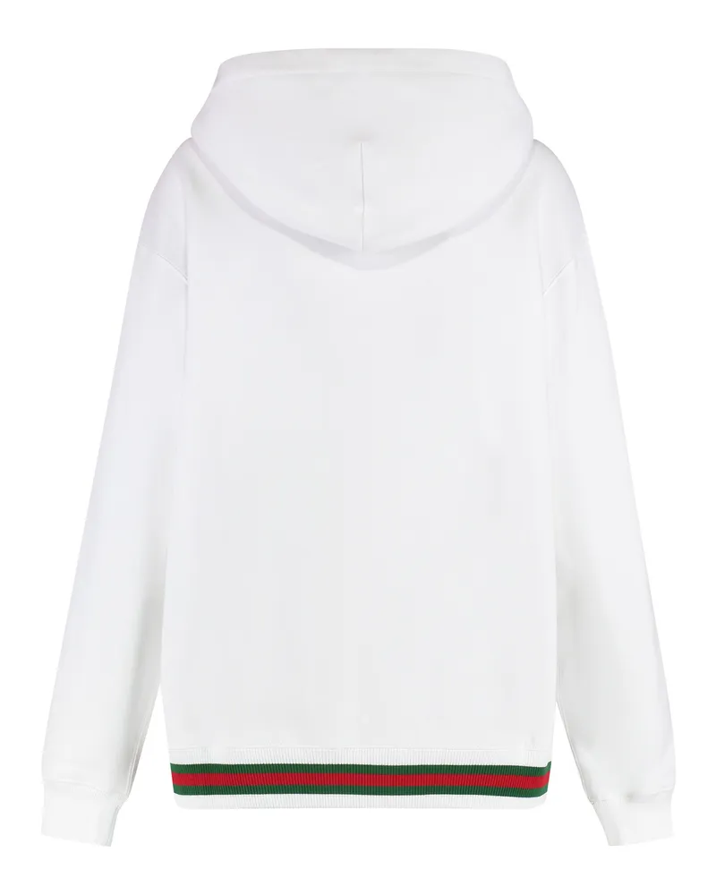 Gucci Web Hoodie — White White