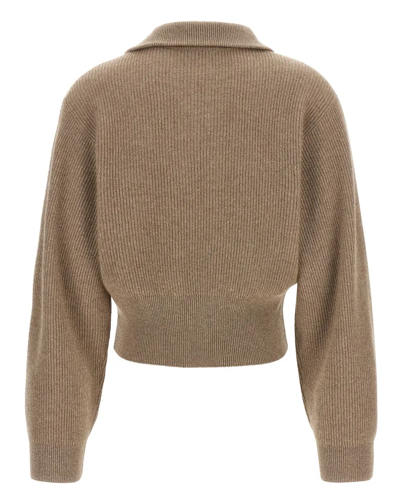 Brunello Cucinelli Women Brown Cashmere Cardigan Clothing Brown