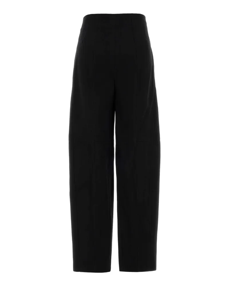 Victoria Beckham Virgin Wool Trousers — Black Black