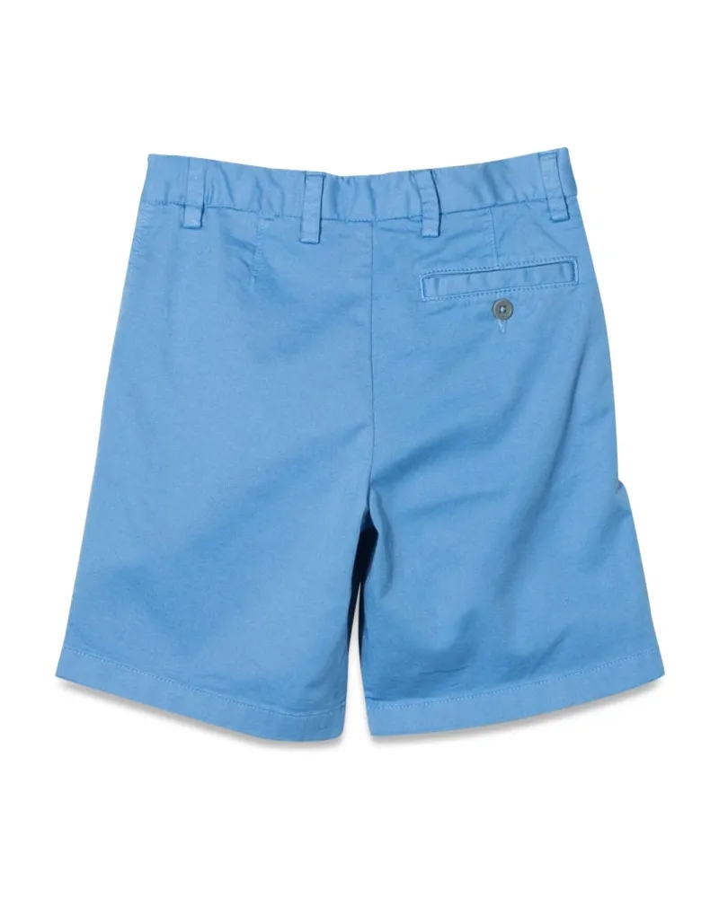 Il Gufo Cotton-Elastane Bermuda Shorts — Blue Blue