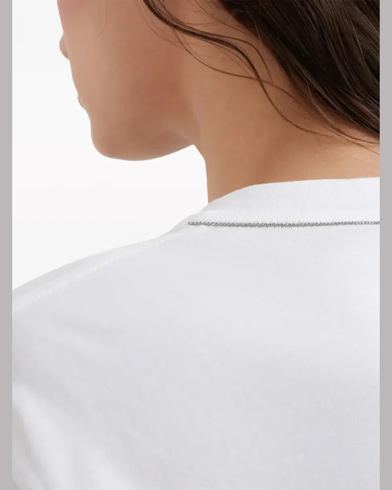 Brunello Cucinelli Women's T-Shirt Aw26 W White