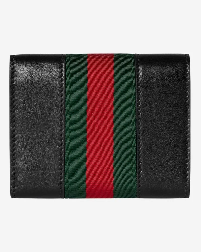 Gucci Women's Leather Wallet Black & Purses Black