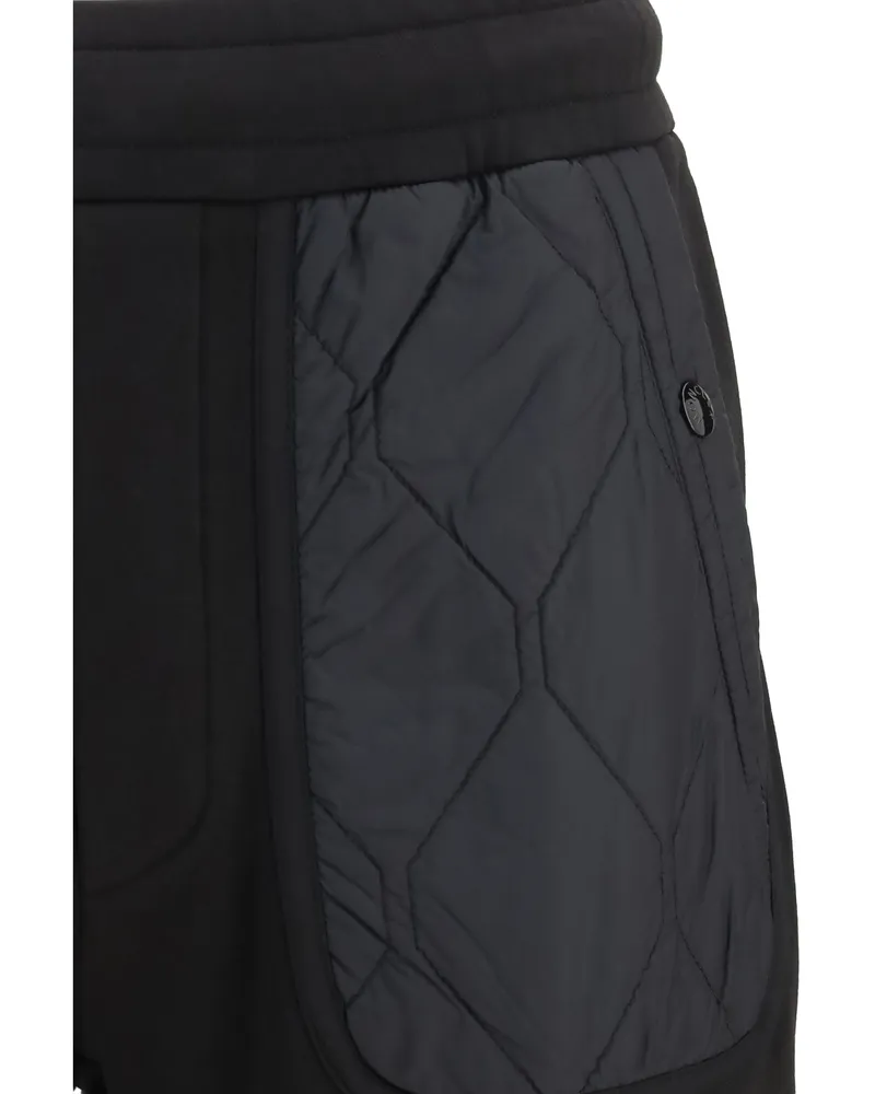 Moncler Men's Cotton Blend Sweatpants Black Trousers 