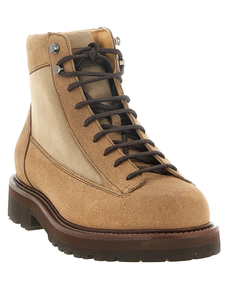 Brunello Cucinelli Urban Outdoor Boot — Beige Beige