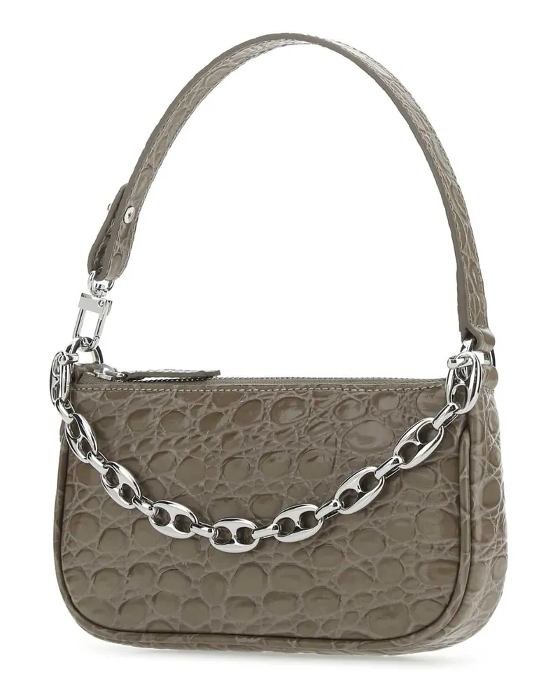 by FAR Women's Rachel Shoulder Bag Gray Bovine Leather Grey