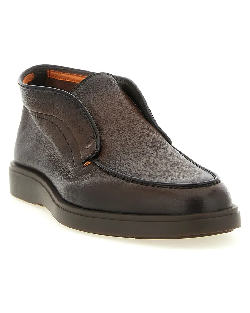 Santoni Ankle Boot — Brown Brown
