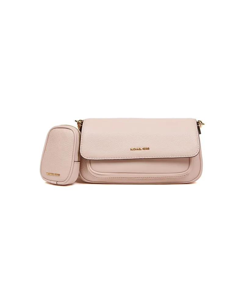 Michael Kors Women's Crossbody Bag Powder Blush Leather Crossbody-bags Pink