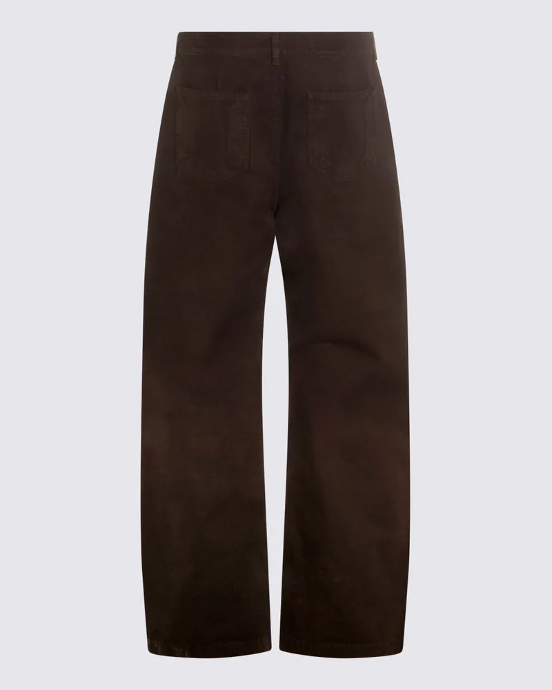 DRKSHDW by Rick Owens Men's Trousers Dark Dust _100 % Co Brown