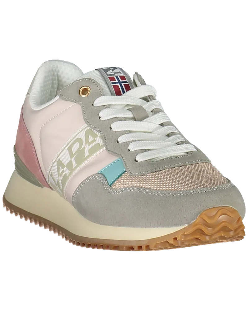 Napapijri Lace-Up Colorblock Sneaker — Pink Pink