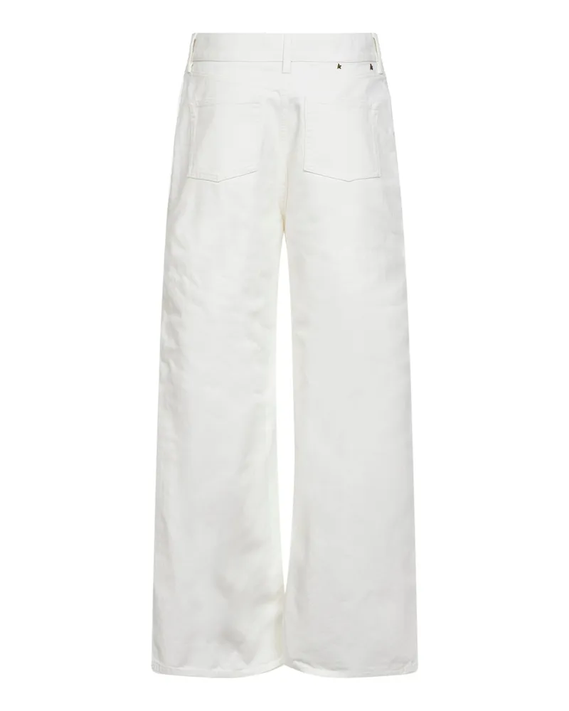 Golden Goose Women's White Denim Boyfriend Jeans Cotton White