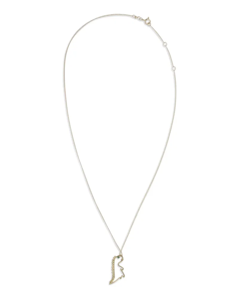 Aliita Women's Dino Esmeralda Necklace Yellow Gold Necklaces Gold