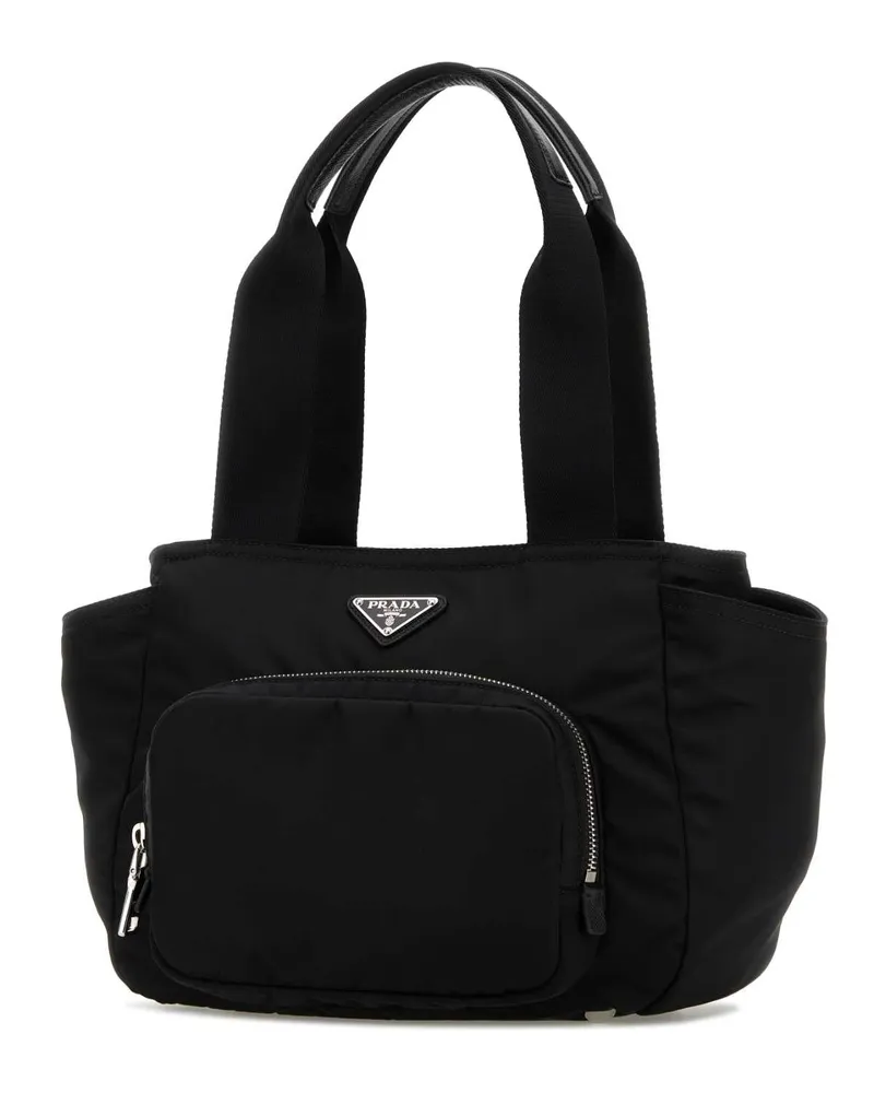 Prada Women's Black Re-Nylon Handbag Nero Borse A Mano Bag Black