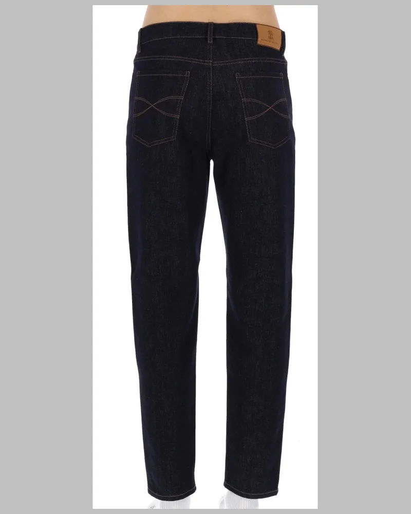 Brunello Cucinelli Cotton Denim Jeans — Blue Blue