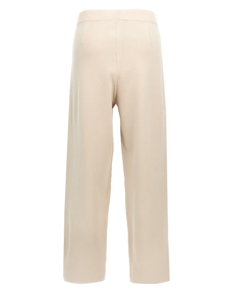 Max Mara Women's Beige Viscose Casual Pants Beige