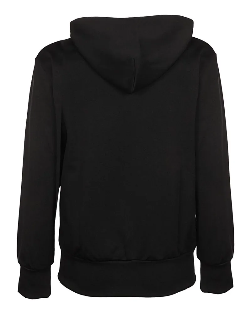 Comme des Garçons Red Heart Logo Hoodie — Black Black