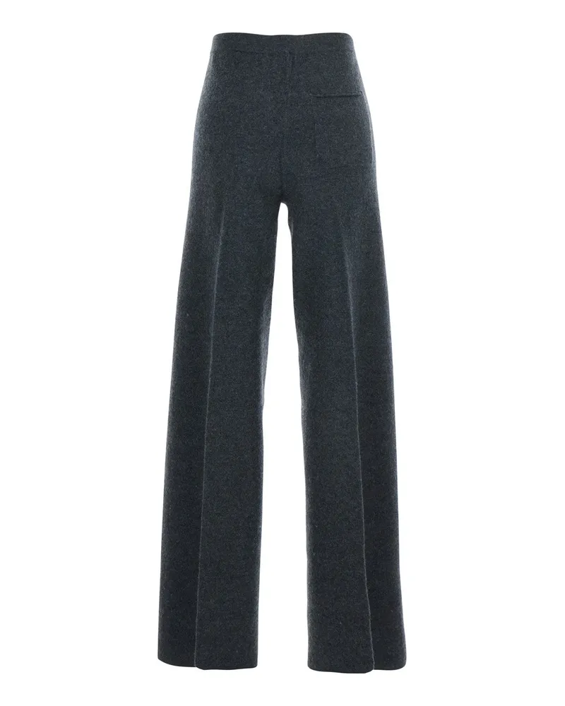 Semicouture Virgin Wool Stretch Trousers — Gray Gray