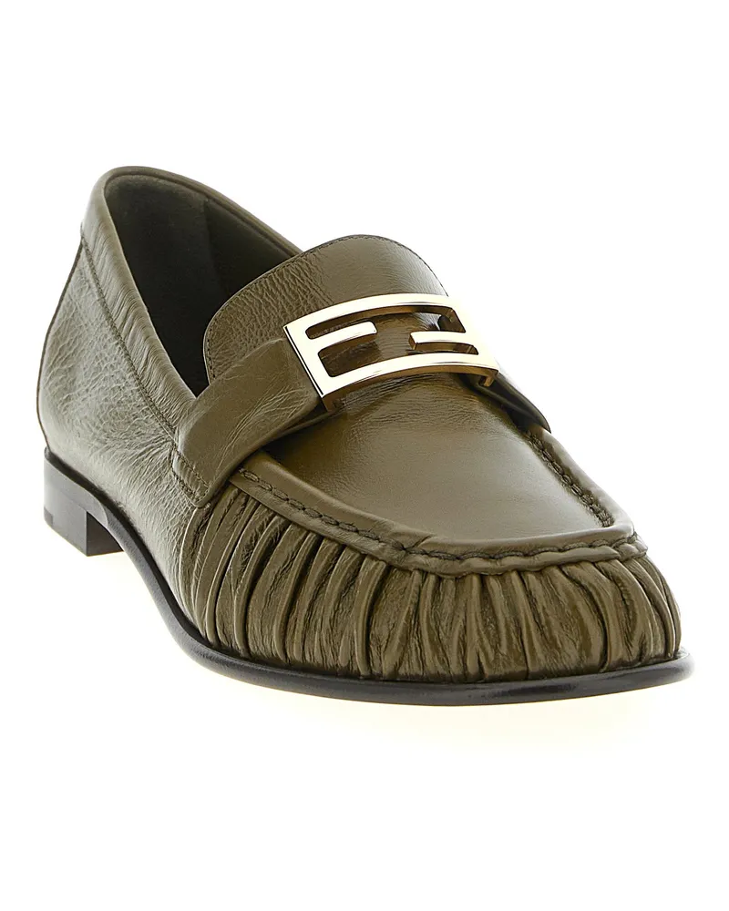 Fendi Baguette Loafer — Olive Olive