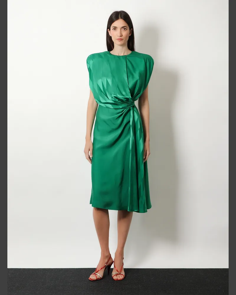 Versace Women's Cocktail Dress Viscose Silk Green Green